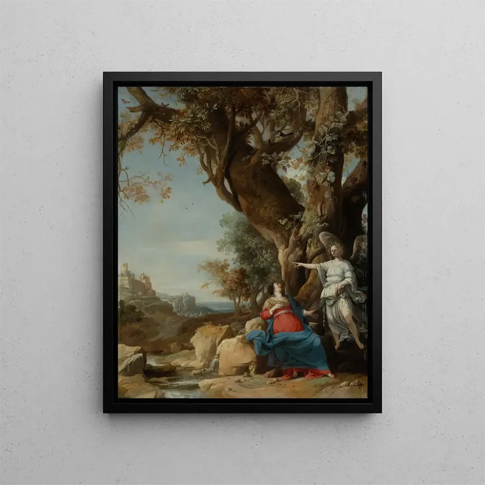 Gemälde Agar und der Engel - Bartholomeus Breenbergh | Kunstdruck