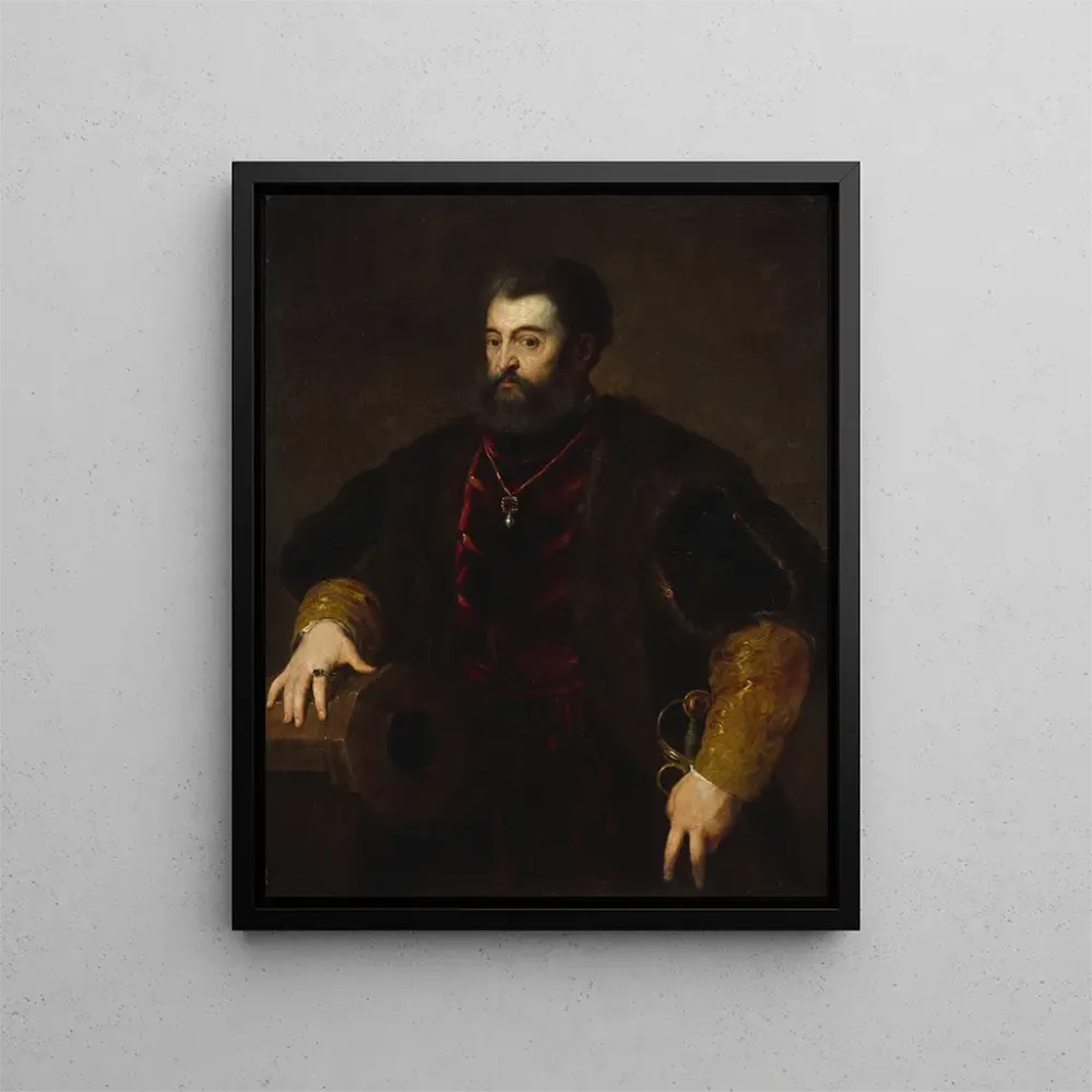 Gemälde Alfonso d'Este 1486-1534 Herzog von Ferrara - Anonym | Kunstdruck