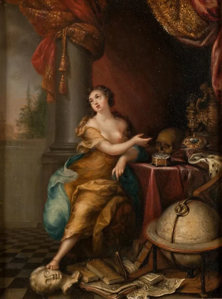 Gemälde Allegorie auf die Eitelkeit des Lebens - Andreas von Behn | Kunstdruck
