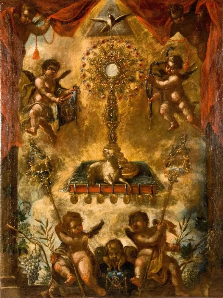 Gemälde Allegorie der Eucharistie - Anonym | Kunstdruck