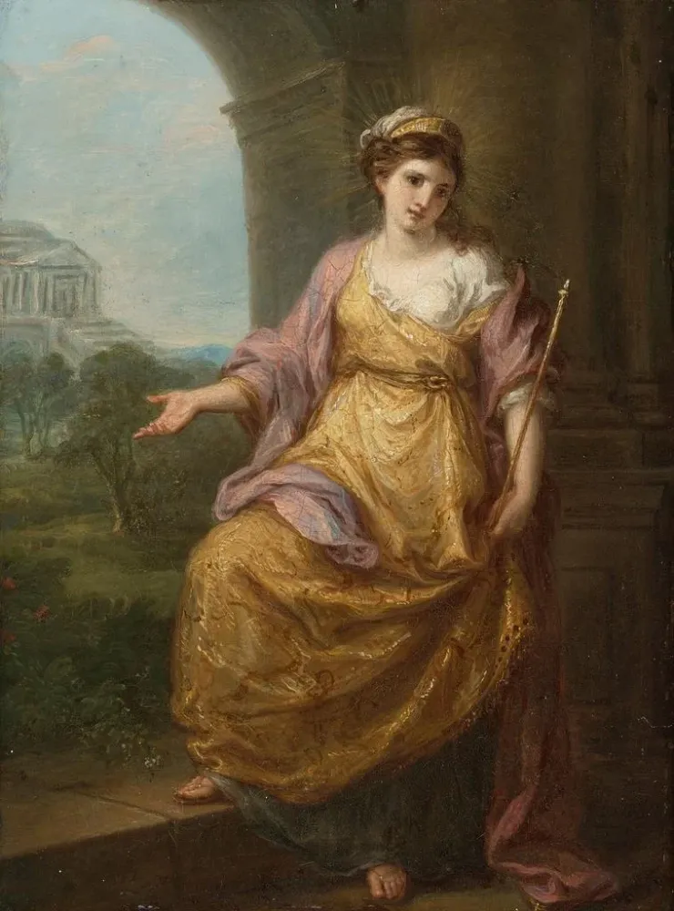 Gemälde Allegorie der Weiblichkeit - Angelica Kauffman | Kunstdruck