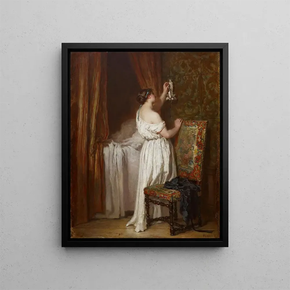 Gemälde Andacht - Antoine-Émile Plassan | Kunstdruck