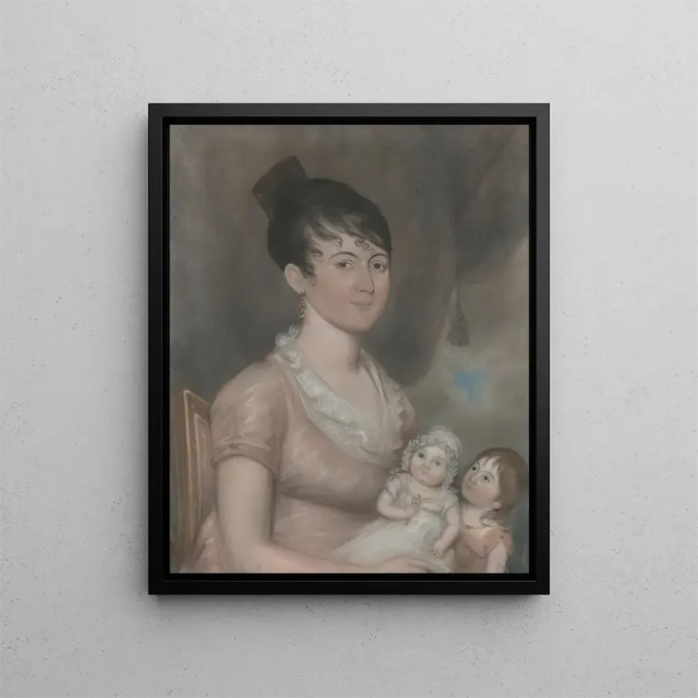 Gemälde Anna Margaret Blake und ihre zwei Kinder - Anonym | Kunstdruck