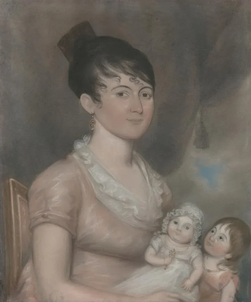 Gemälde Anna Margaret Blake und ihre zwei Kinder - Anonym | Kunstdruck