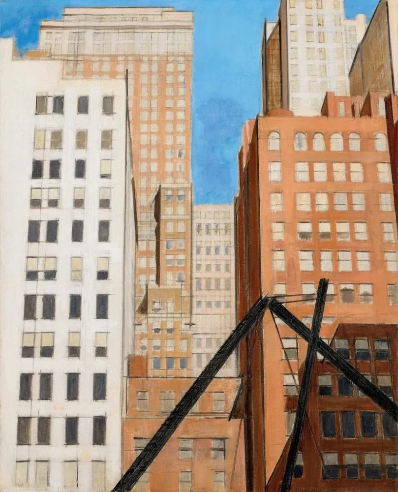 Gemälde Ansicht von New York - Bernard Boutet de Monvel | Kunstdruck