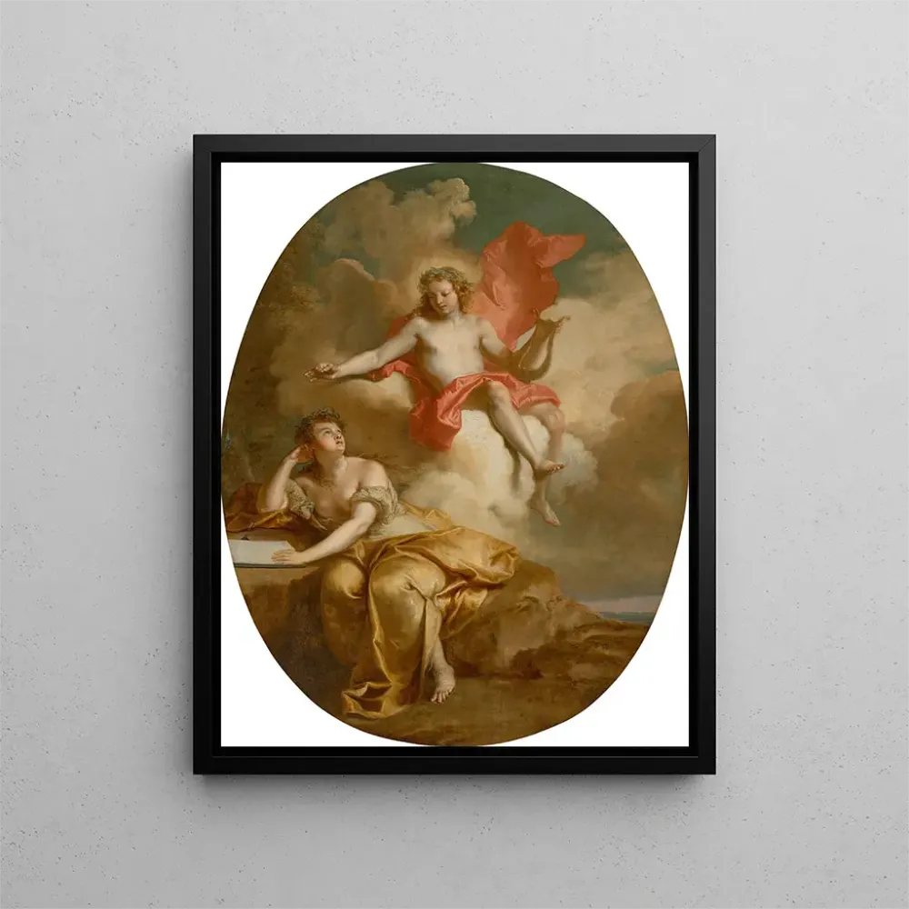 Gemälde Apollon und eine Muse - Auger Lucas | Kunstdruck