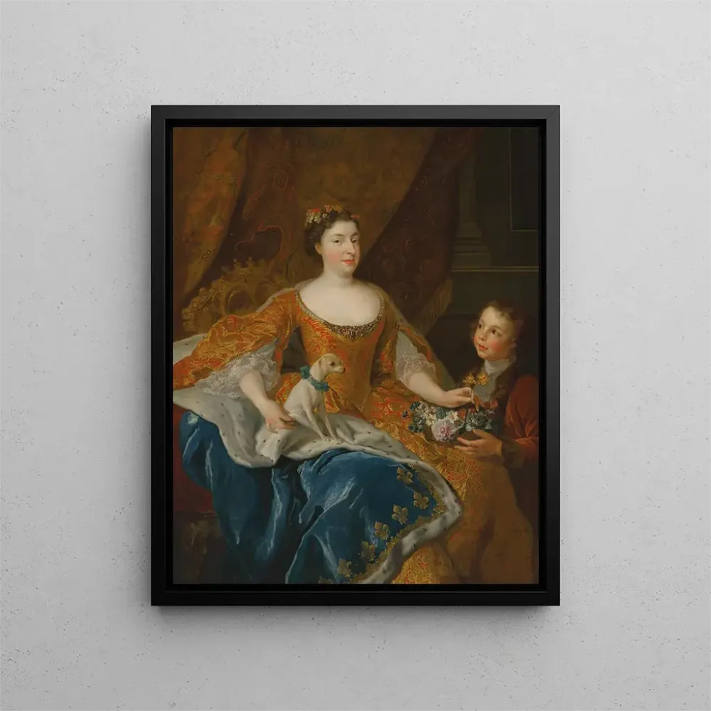 Gemälde Augusta Marie Jeanne de Baden-Baden Herzogin von Orléans - Alexis Simon Belle | Kunstdruck