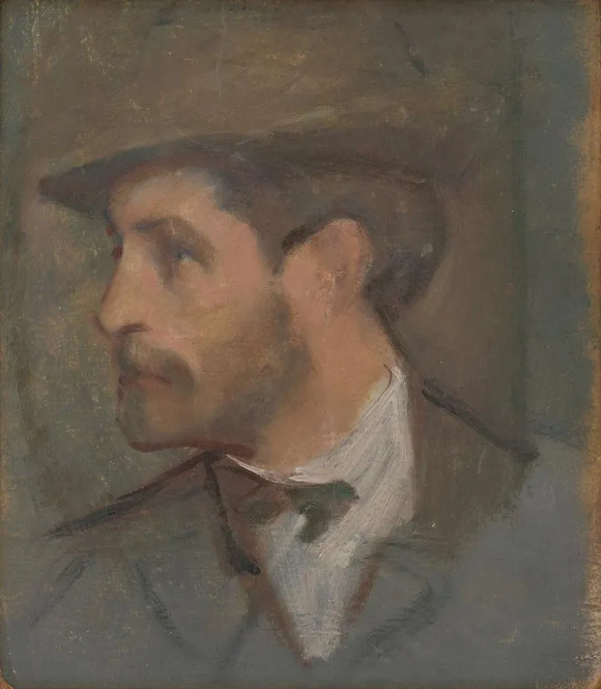 Gemälde Autoportrait - Milan Thomka Mitrovsk | Kunstdruck