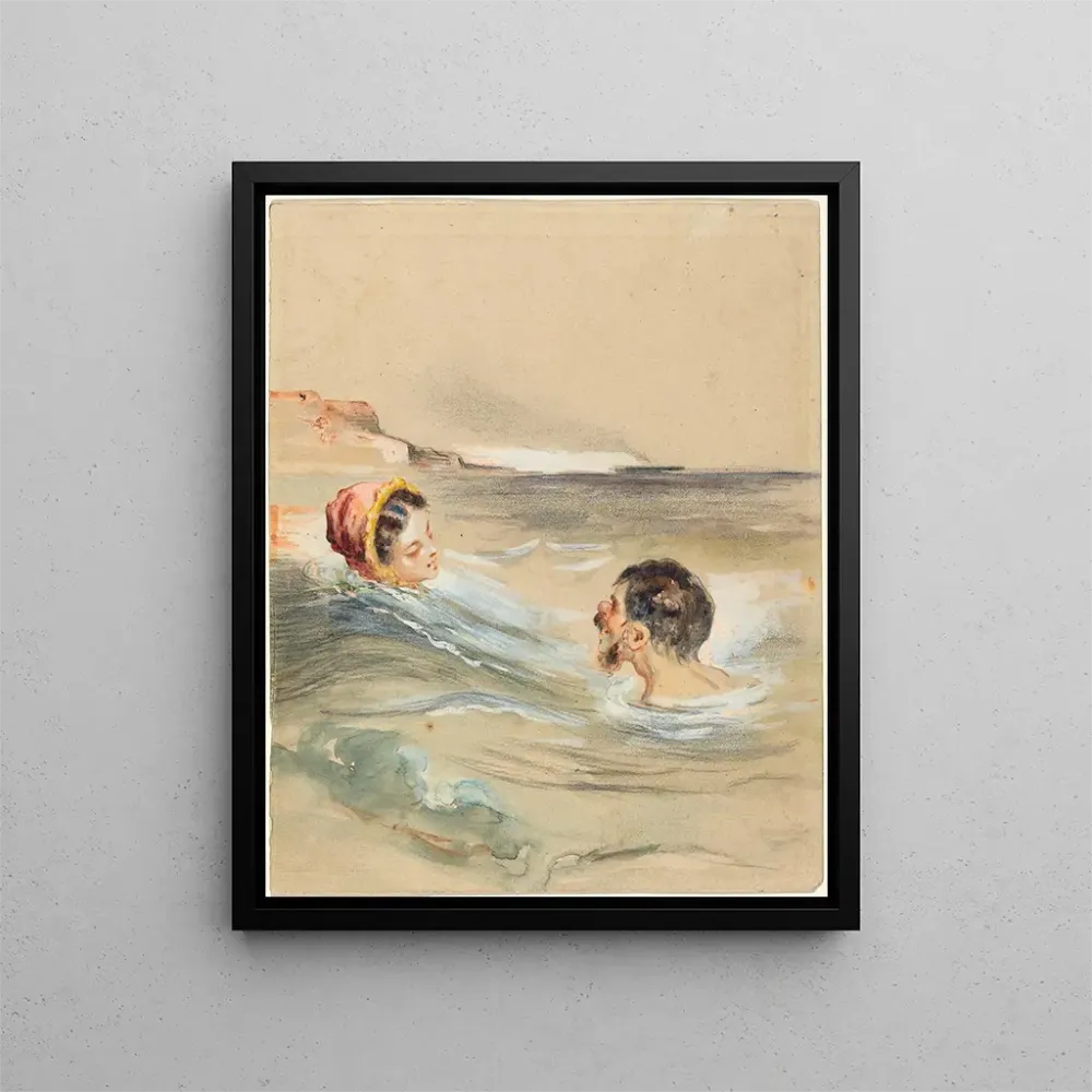 Gemälde Badende Männer und Frauen - Alfred Grévin | Kunstdruck
