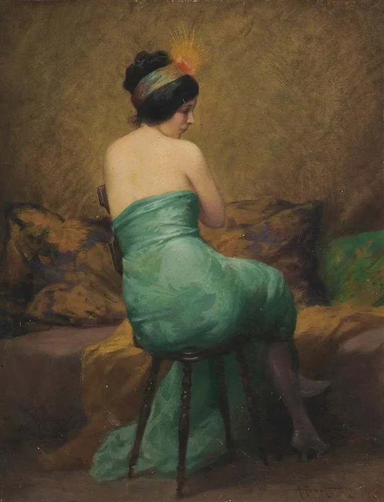 Gemälde Le Bandeau à plumes - Albert Joseph Pénot | Kunstdruck