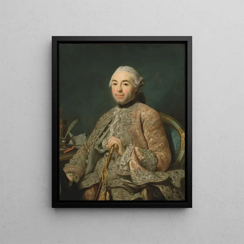 Gemälde Baron de Neubourg Cromire - Alexander Roslin | Kunstdruck