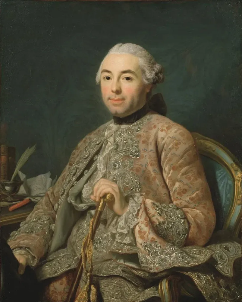 Gemälde Baron de Neubourg Cromire - Alexander Roslin | Kunstdruck