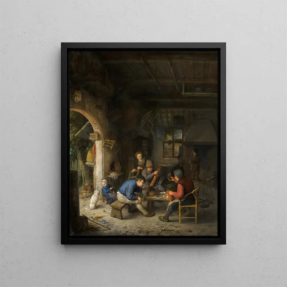 Gemälde Bauern einer Gaststätte - Adriaen van Ostade | Kunstdruck