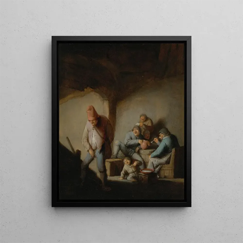 Gemälde Bauern einer Gaststube - Adriaen van Ostade | Kunstdruck