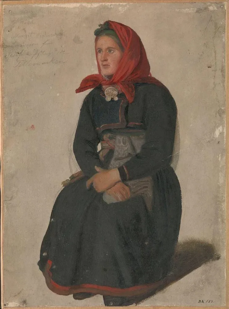 Gemälde Bauernlandschap aus Telemark - Adolph Tidemand | Kunstdruck