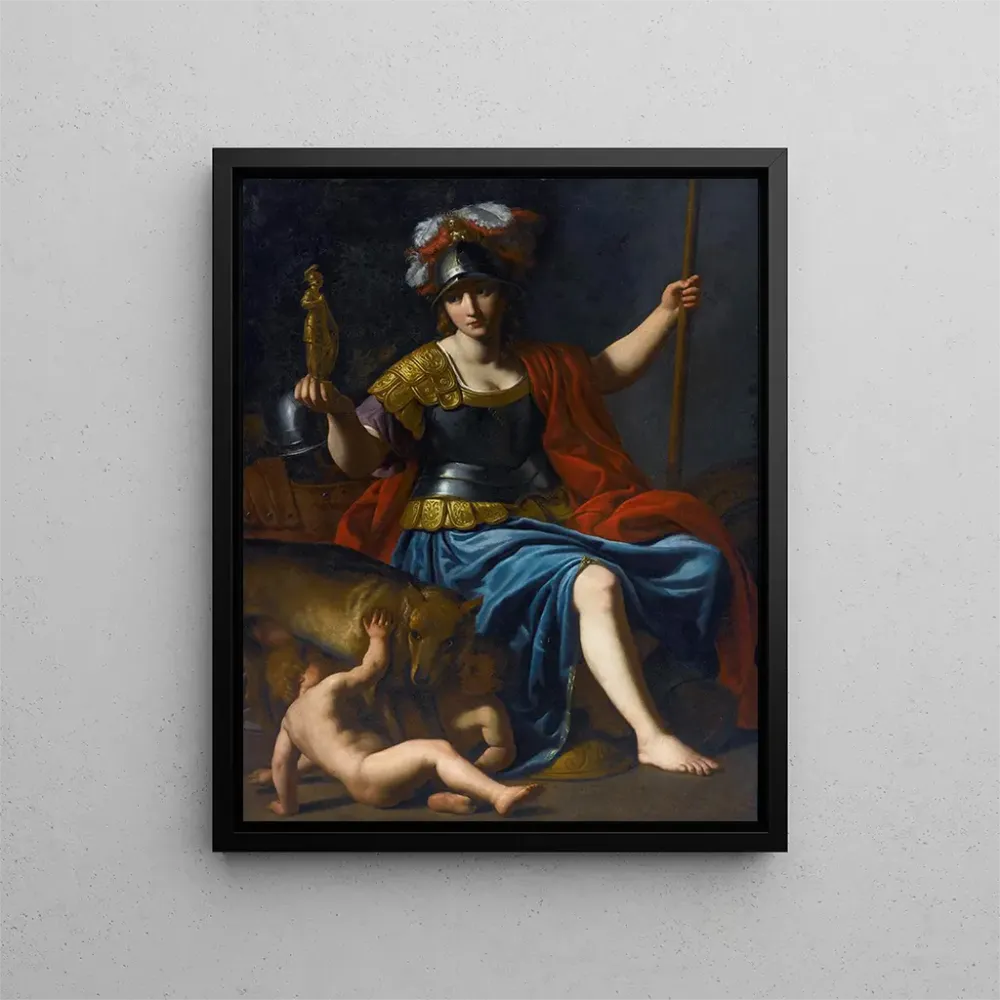 Gemälde Bellone mit Romulus und Remus - Alessandro Turchi | Kunstdruck