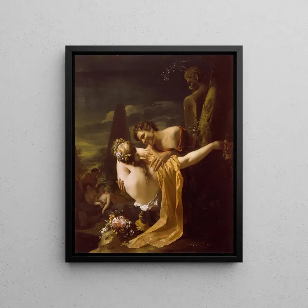 Gemälde Berger und Bäuerin - Adriaen van der Werff | Kunstdruck
