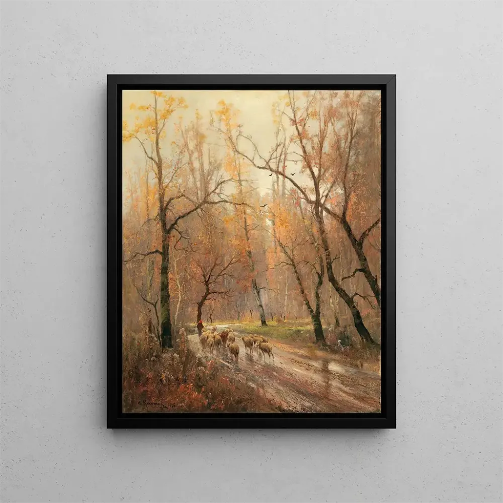 Gemälde Bergère de retour à la maison - Adolf Kaufmann | Kunstdruck