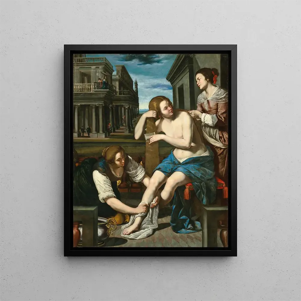 Gemälde Bethsabée ihrem Bad - Artemisia Gentileschi | Kunstdruck