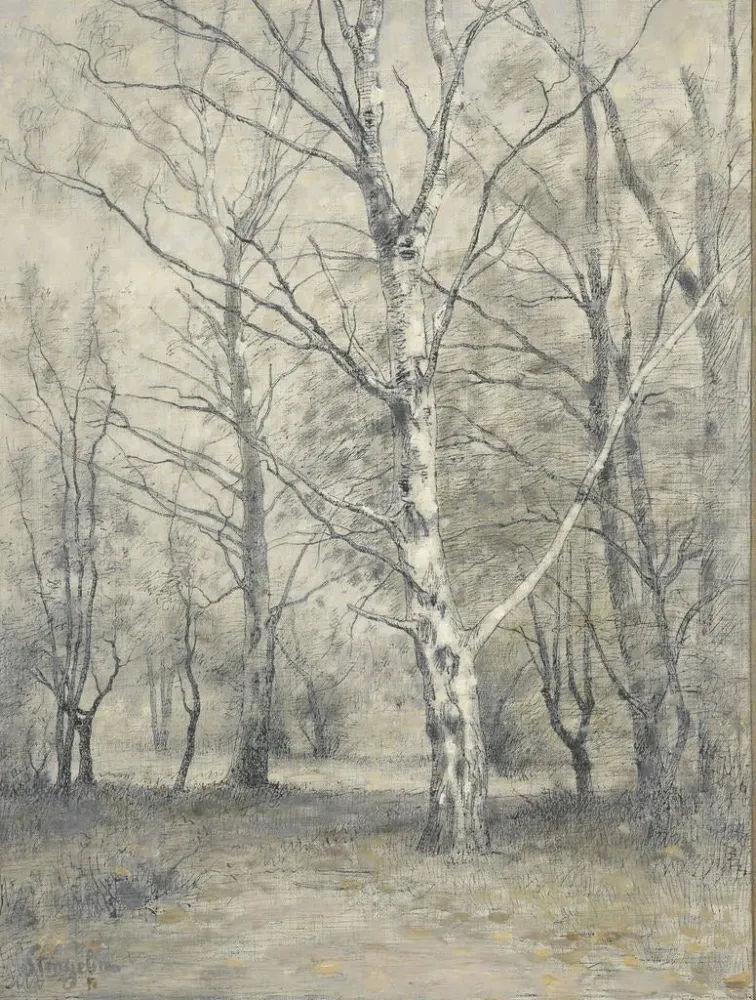 Gemälde Birkenwald - Alphonse Stengelin | Kunstdruck