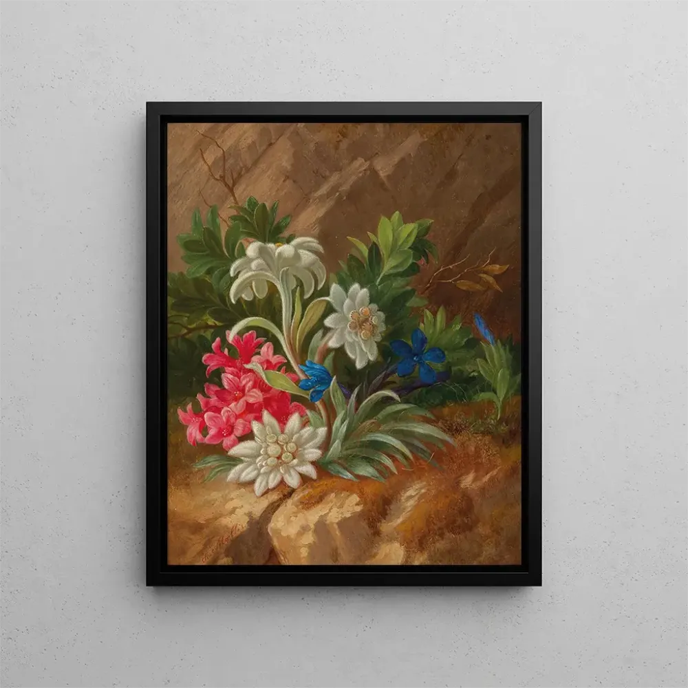 Gemälde Blumen der Alpen - Anton Mollis | Kunstdruck