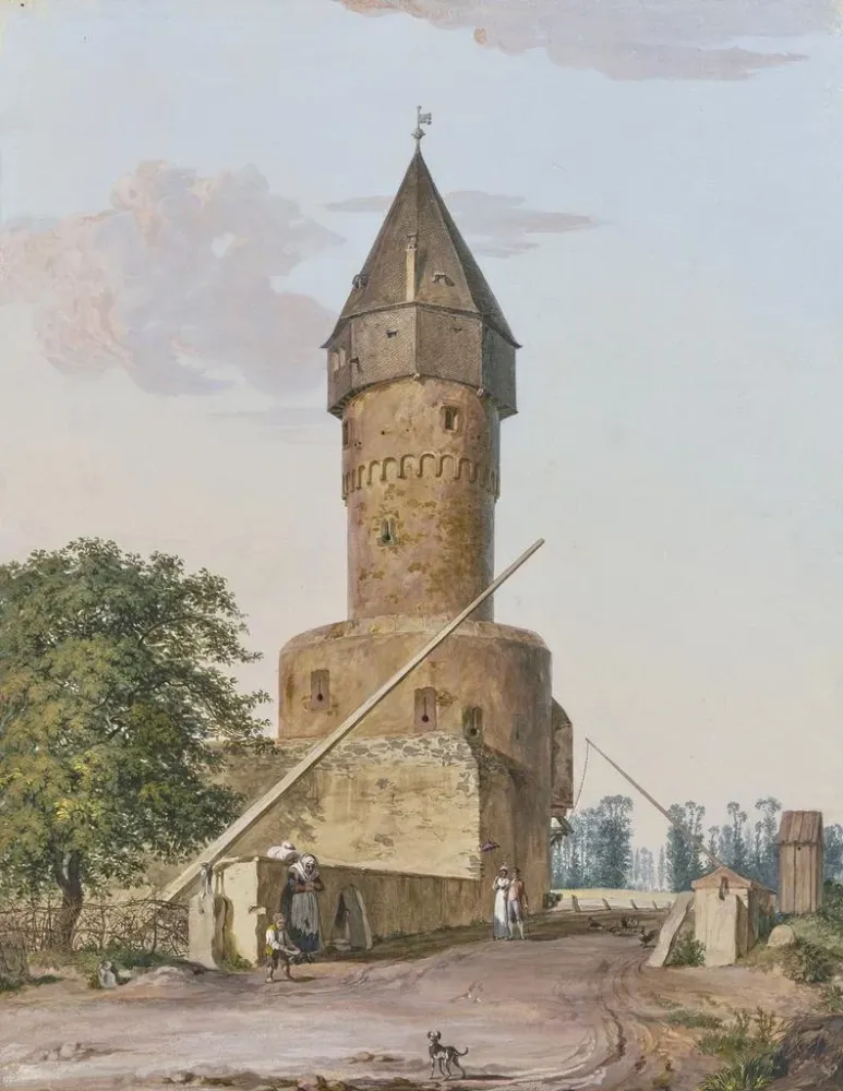 Gemälde Le Bockenheimer Warte à Francfort-sur-le-Main - Anton Radl | Kunstdruck