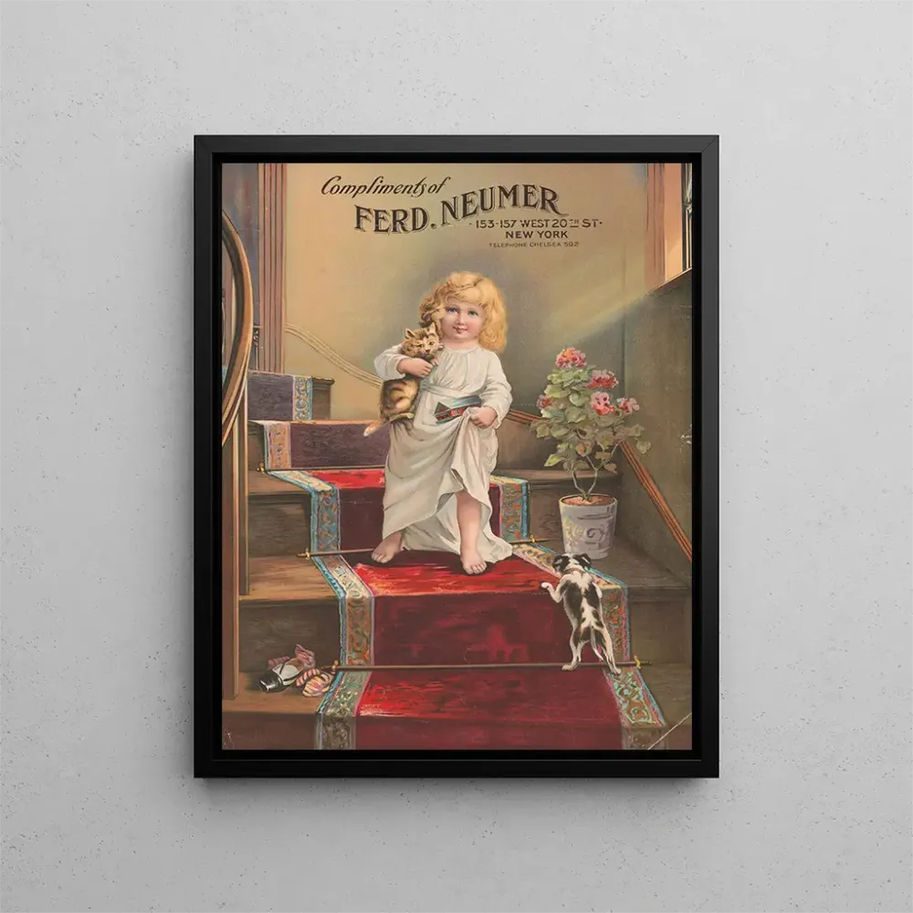 Gemälde Bonjour, compliments de Ferd Neumer - Sackett Wilhelms Litho | Kunstdruck
