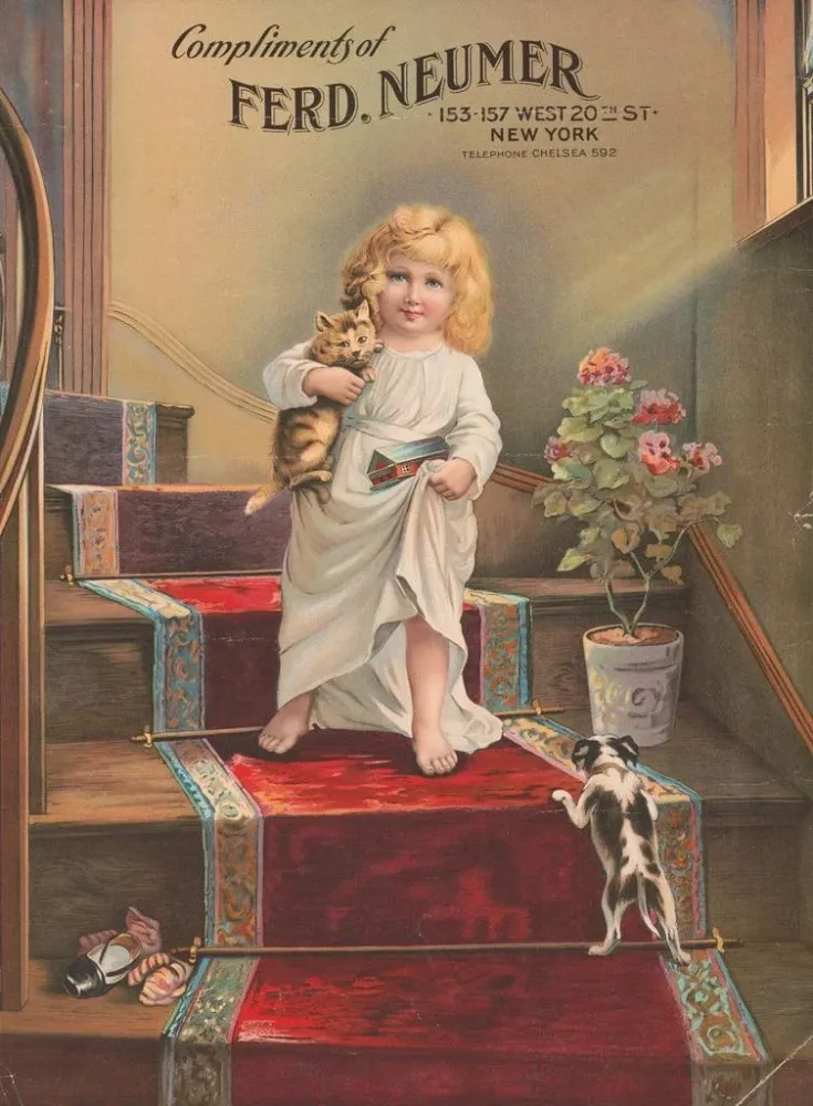 Gemälde Bonjour, compliments de Ferd Neumer - Sackett Wilhelms Litho | Kunstdruck