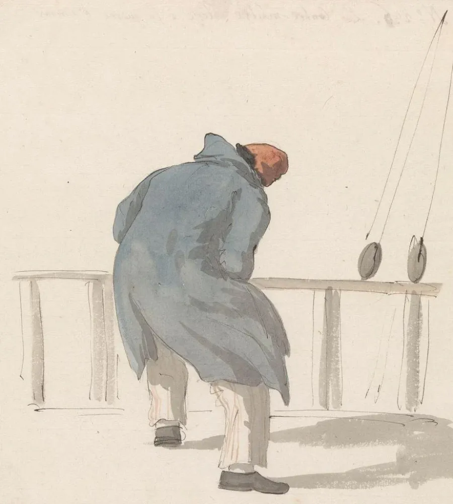 Gemälde Bootsman Bord des Schiffes l'Heureuse Marianne - Abraham Louis Rodolphe Ducros | Kunstdruck