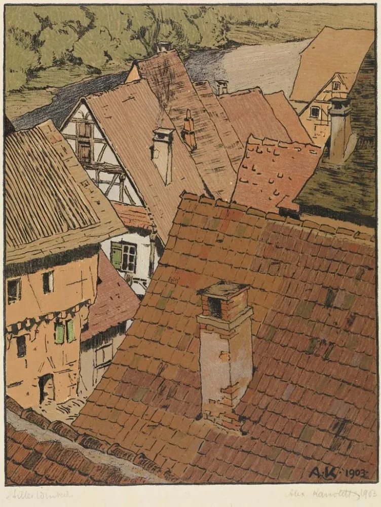 Gemälde Boutique plus silencieuse - Alexander Kanoldt | Kunstdruck
