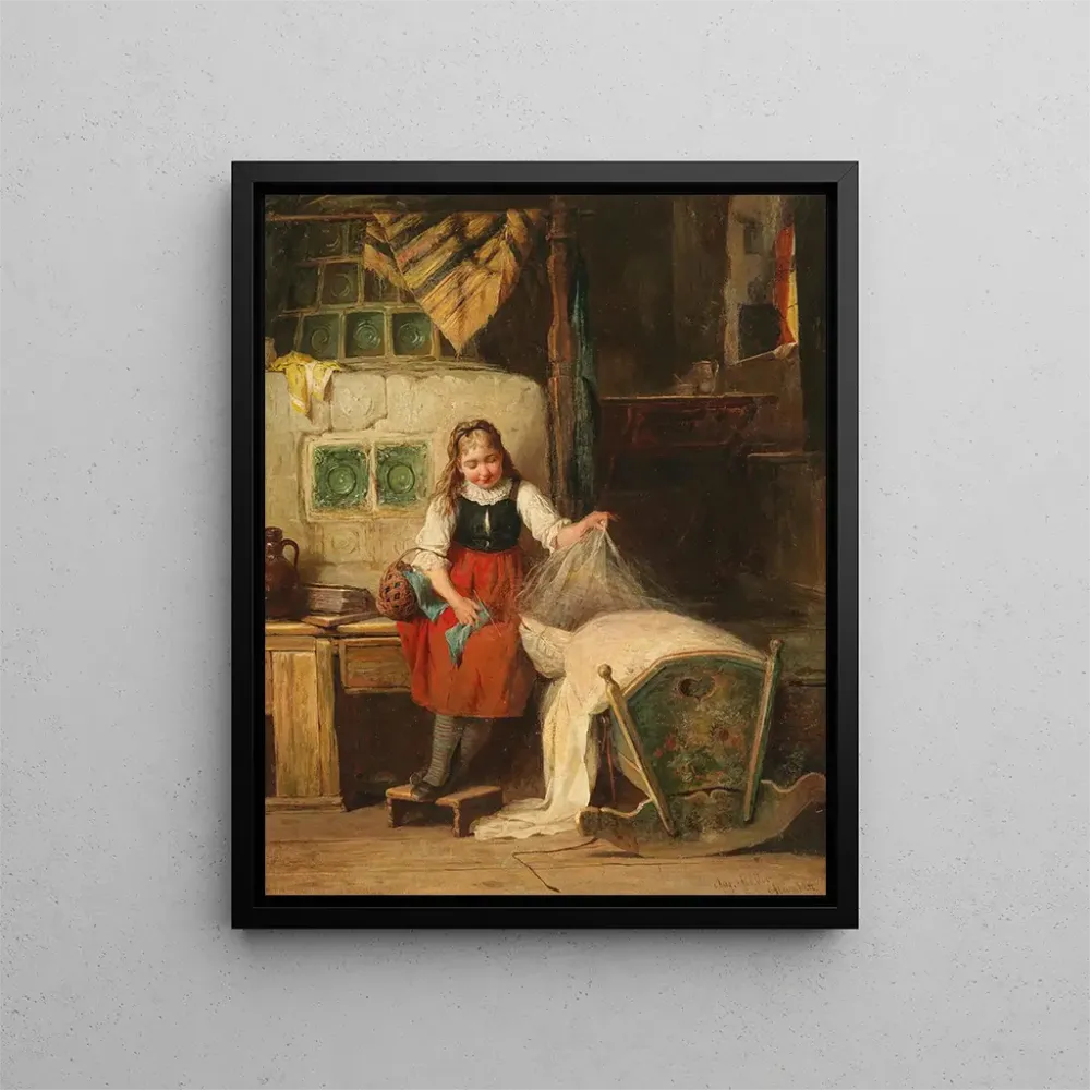 Gemälde Brüderliche Liebe - August Müller | Kunstdruck