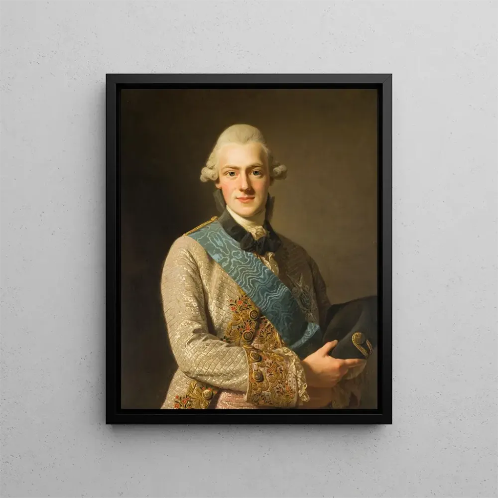 Gemälde Bruder des Herzogs Friedrich-Adolf Gustave III - Alexander Roslin | Kunstdruck