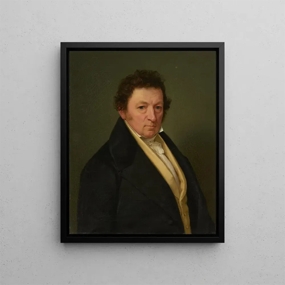 Gemälde Büste des Grundbesitzers Clau de Landau - Benjamin Heinrich Orth | Kunstdruck