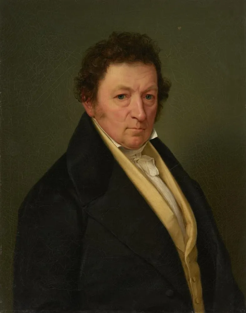 Gemälde Büste des Grundbesitzers Clau de Landau - Benjamin Heinrich Orth | Kunstdruck