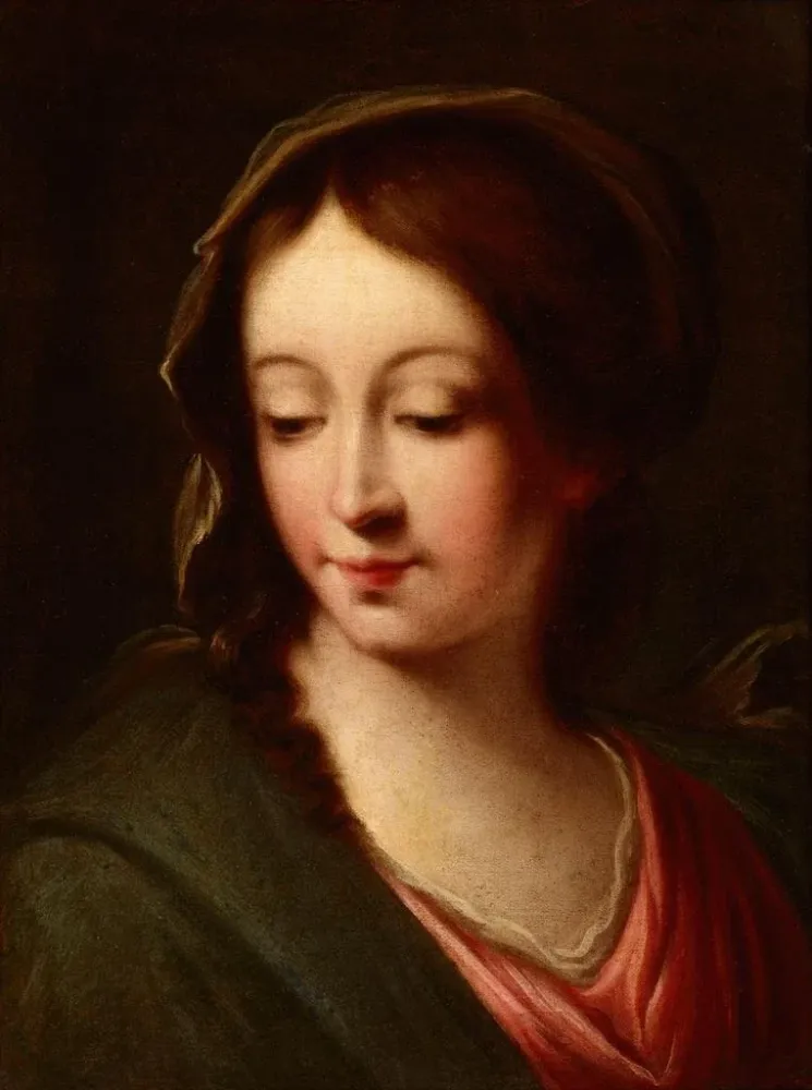 Gemälde Buste de la Vierge Marie - Anonyme | Kunstdruck