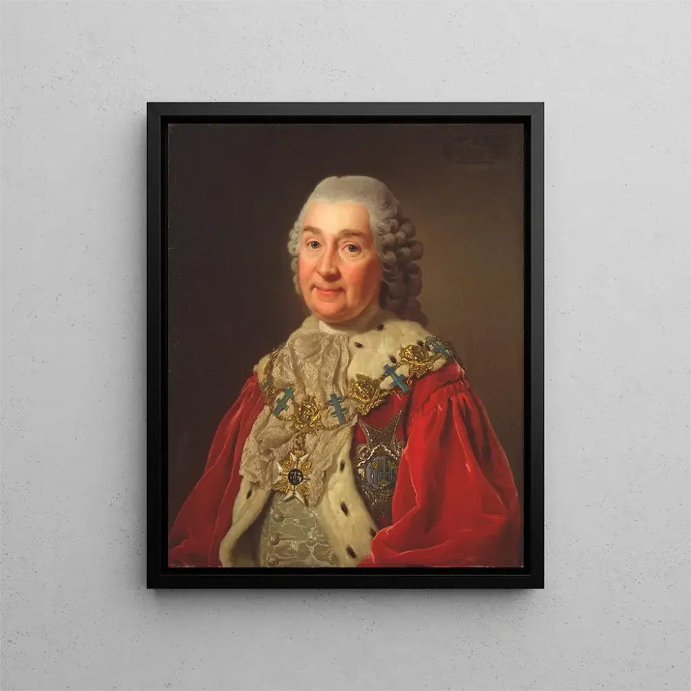Gemälde Carl Fredrik Scheffer 1715-1786 Graf und Staatsrat - Alexander Roslin | Kunstdruck