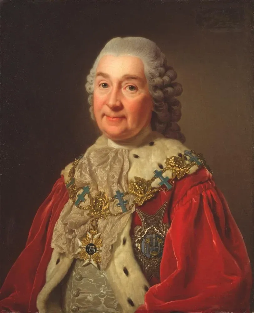 Gemälde Carl Fredrik Scheffer 1715-1786 Graf und Staatsrat - Alexander Roslin | Kunstdruck