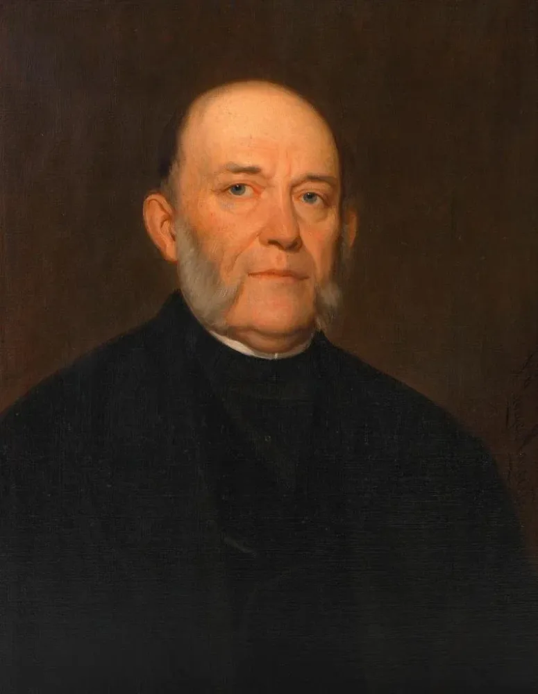 Gemälde Carl von Rokitansky Pathologe Politiker und Philosoph - August Georg Mayer