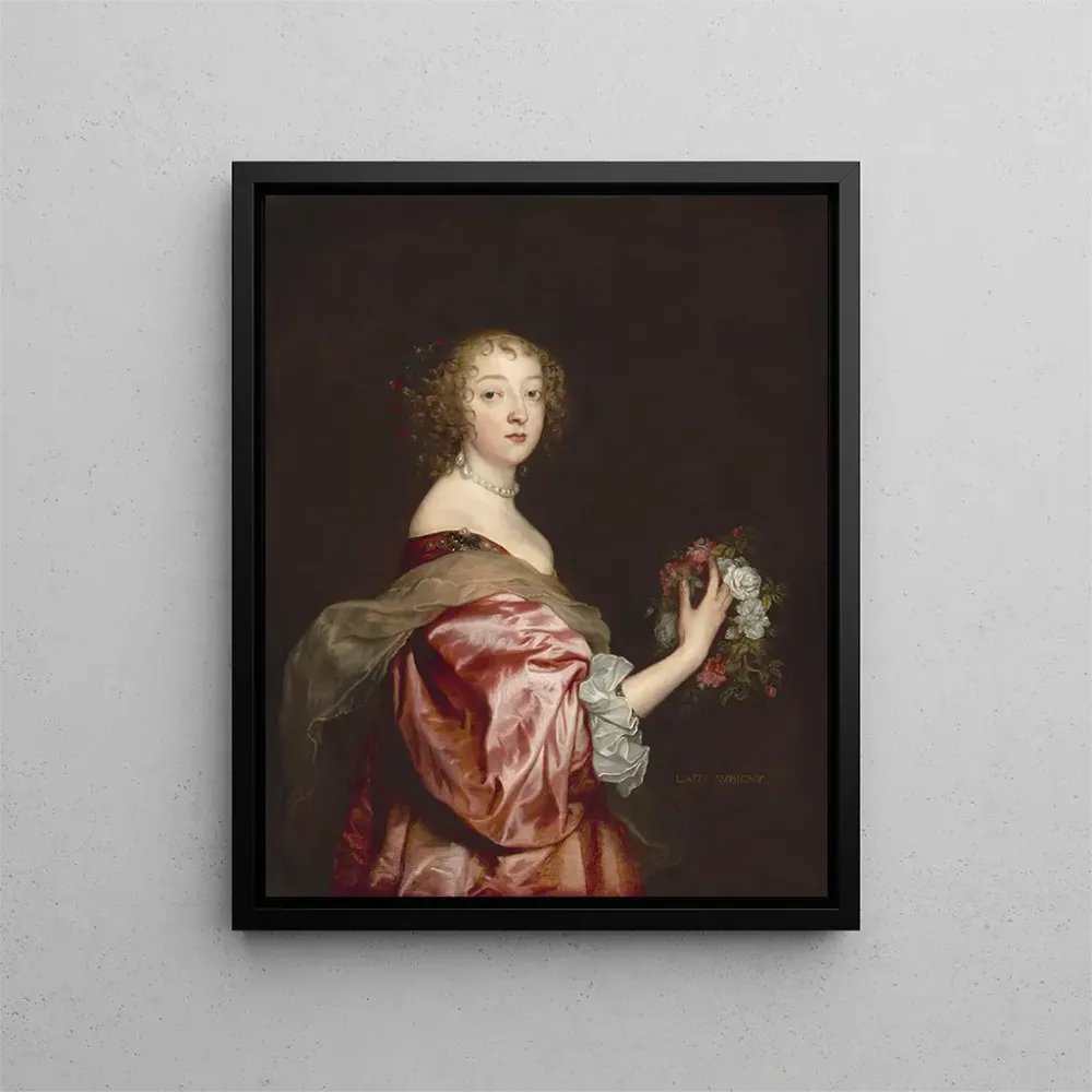 Gemälde Catherine Howard Lady d'Aubigny - Antoine van Dyck | Kunstdruck