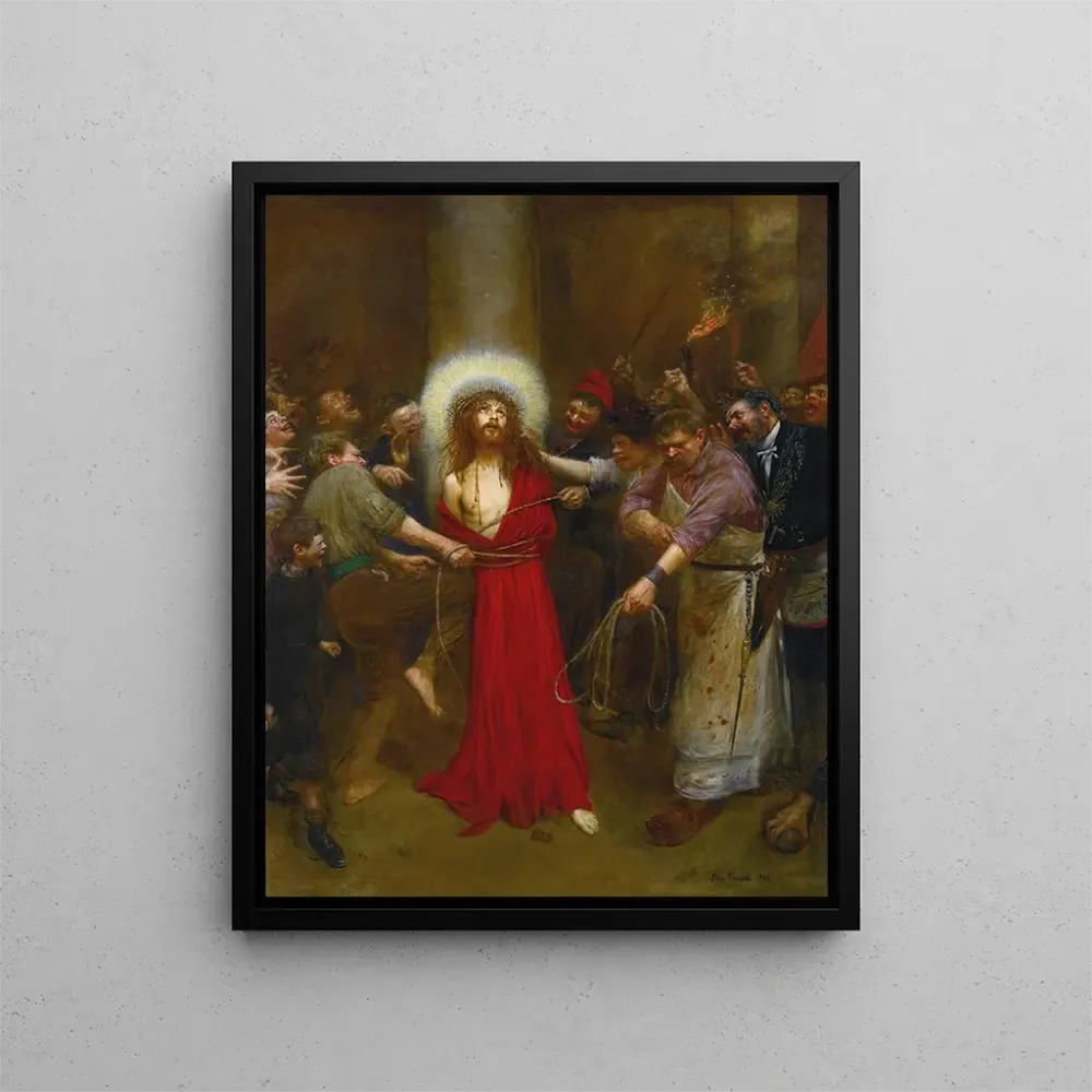 Gemälde Christus die Säule gebunden - Jean Braud | Kunstdruck