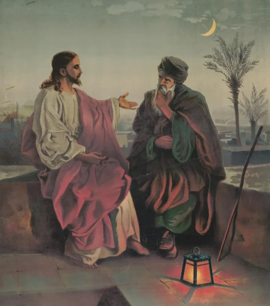 Gemälde Christus und Nikodemus - Harris Jones Co | Kunstdruck