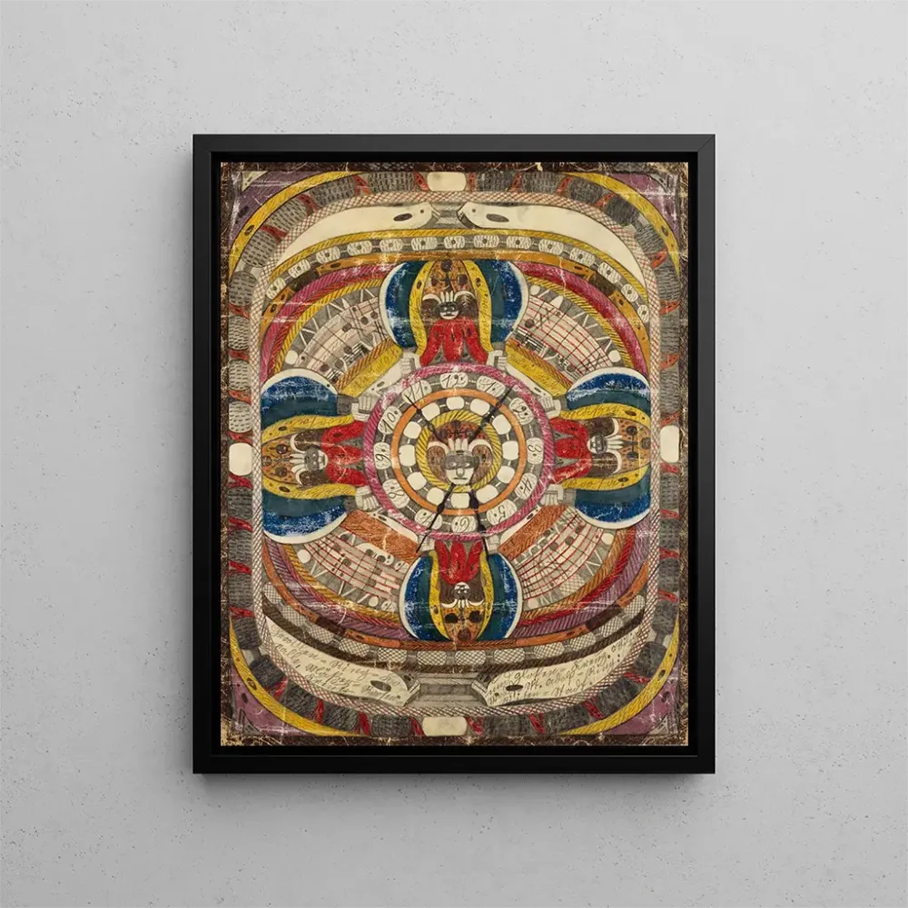 Gemälde ChrooslenRingKoralle MerRoosenKreuz und GlokenKreuz OttiliaWaldSkt AdolfRing RiisenStadt - Adolf Wölfli | Kunstdruck