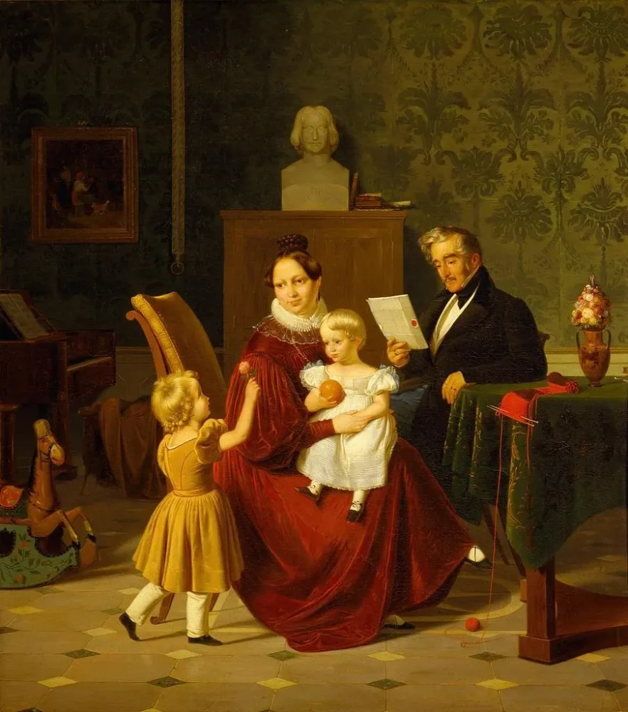 Gemälde Colonel und Frau Paulsen - Albert Kühler | Kunstdruck