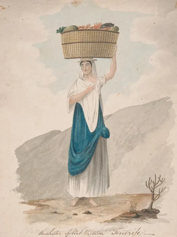 Gemälde Colporteur de Port Orotava Tenerife - Alfred Diston | Kunstdruck
