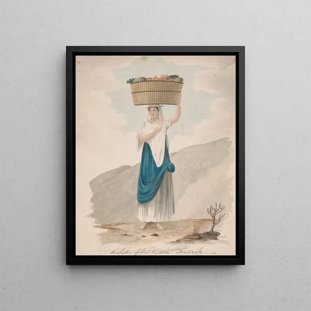 Gemälde Colporteur de Port Orotava Tenerife - Alfred Diston | Kunstdruck