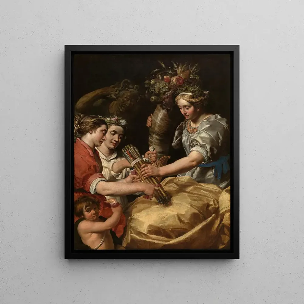 Gemälde Concorde Charité und Aufrichtigkeit Überwinde die Zwietracht - Abraham Janssens | Kunstdruck
