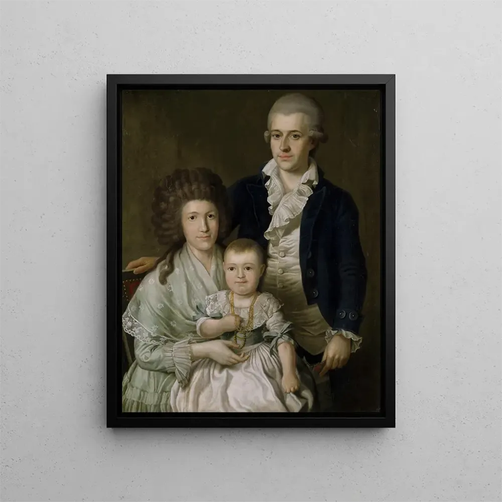 Gemälde Consul F. L. Giers und seine Familie - Benjamin Patersen | Kunstdruck