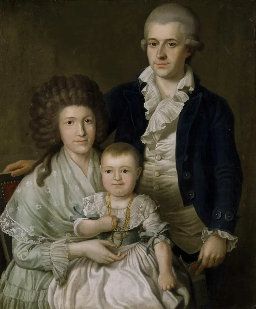 Gemälde Consul F. L. Giers und seine Familie - Benjamin Patersen | Kunstdruck