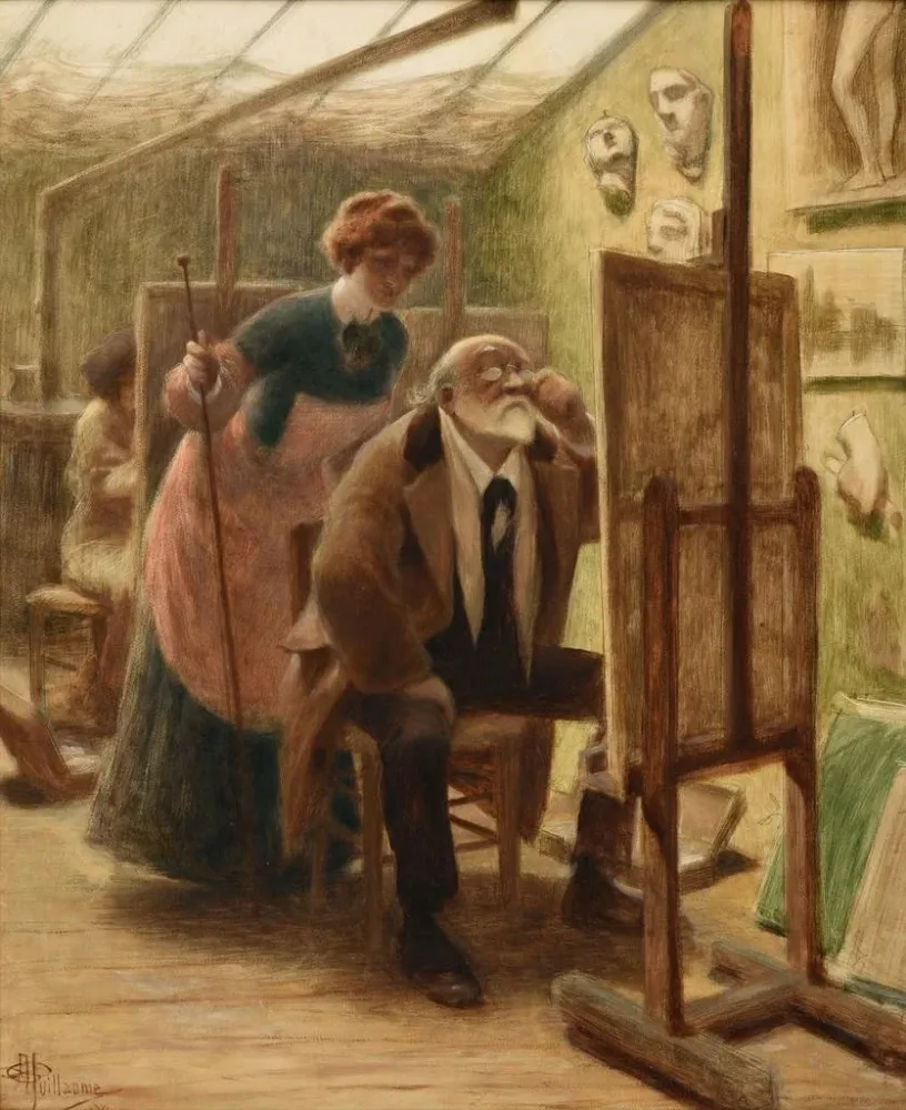 Gemälde La Correction - Albert Guillaume | Kunstdruck