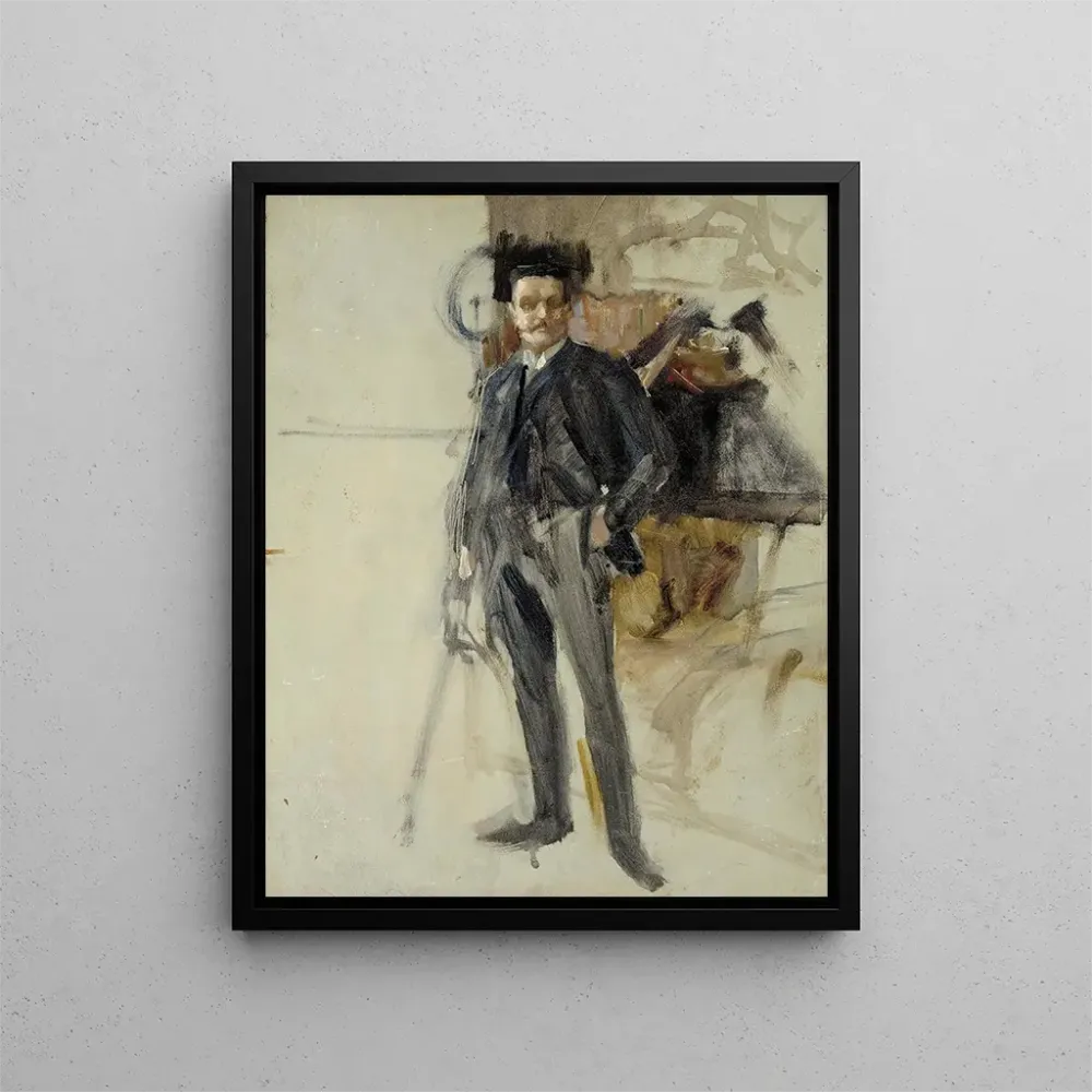 Gemälde Croquis d'autoportrait - Albert Edelfelt | Kunstdruck